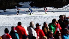 Trojice Franziska Preussová, Suvi Minkkinenová, Lena Häckiová-Grossová se �ene...