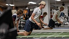 Norský rychlobrusla� Sander Eitrem b�hem letní p�ípravy na sezonu 2024/2025.