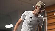 Norský rychlobrusla� Sander Eitrem b�hem letní p�ípravy na sezonu 2024/2025.