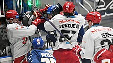 Poty�ka v utkání Kladna s Hradcem Králové.