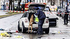 Policie zasahuje v Mnichov na míst, kde idi najel do skupiny lidí. (13....