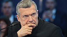 Ruský televizní moderátor Vladimir Solovjov v Petrohrad (6. ervna 2024)
