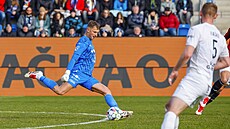 Ji�í Borek je�t� coby gólman Slovácka.