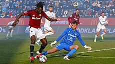 Ji�í Borek je�t� coby gólman Slovácka.