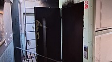 V jednom z panelových dom� v ústecké �tvrti St�ekov ho�el výtah. (18. února...