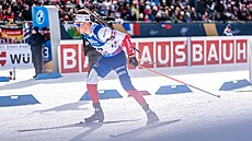 Joná� Mare�ek startuje do stíhacího závodu na mistrovství sv�ta.