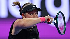 Jelena Ostapenková ve finále turnaje v Dauhá
