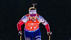 Adam Václavík b�hem sprintu na mistrovství sv�ta v Lenzerheide