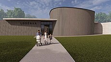 Vizualizace vzd�lávacího centra Lod�nka