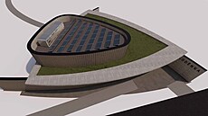 Vizualizace vzd�lávacího centra Lod�nka