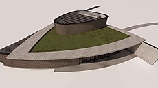 Vizualizace vzd�lávacího centra Lod�nka