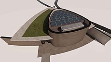 Vizualizace vzd�lávacího centra Lod�nka