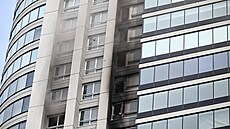 Po�ár mrakodrapu v argentinském Buenos Aires (11. února 2025)