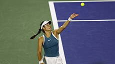 Britská tenistka Emma Raducanuová na turnaji v Dubaji