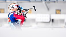 Soust�ed�ná Tereza Voborníková b�hem tréninku na mistrovství sv�ta v...