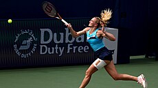 eská tenistka Kateina Siniaková na turnaji v Dubaji.