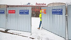 Liberecký bazén prochází celkovou rekonstrukcí. (13. února 2025)