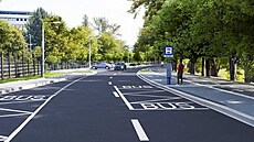 Vizualizace plánované úpravy okolí Ba�ovy nemocnice ve Zlín�. M�la by vzniknout...