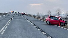 Tragická nehoda na severním obchvatu Opavy, p�i které zem�eli t�i lidé. (13....