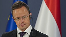 Maarský ministr zahranií Péter Szijjártó (13. února 2025)
