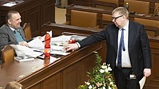 Místopedseda ANO a stínový ministr práce a sociálních vcí Ale Juchelka a...
