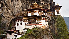 Klá�ter Tyg�í hnízdo v Bhútánu (23. února 2011)