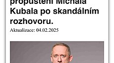 Podvodné stránky okopírovaly vzhled zpravodajského serveru iDNES.cz.