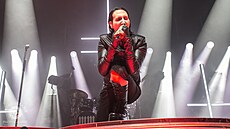 Americký um�lec Marilyn Manson vystoupil v Brn�. (14. února 2025)