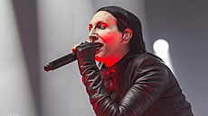 Americký um�lec Marilyn Manson vystoupil v Brn�. (14. února 2025)