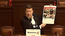 P�edseda hnutí SPD Tomio Okamura.