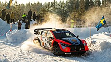 Adrien Fourmaux b�hem �védské rallye.