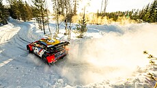 Adrien Fourmaux b�hem �védské rallye.