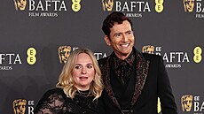 David Tennant a jeho man�elka Georgia na cenách BAFTA v Londýn� (16. února 2025)