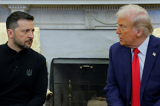 Sch�zka amerického prezidenta Donalda Trumpa a ukrajinského prezidenta...