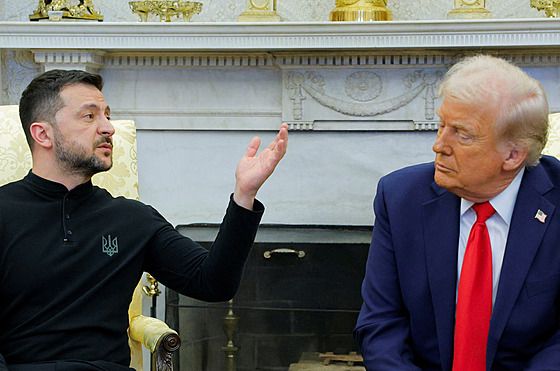 Schůzka amerického prezidenta Donalda Trumpa a ukrajinského prezidenta...