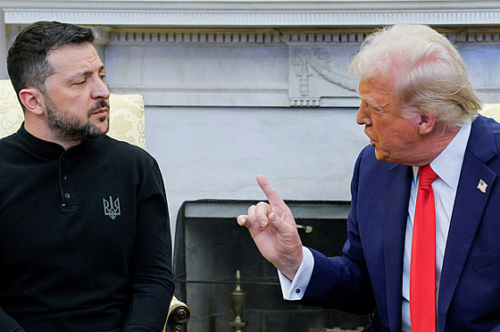 Schůzka amerického prezidenta Donalda Trumpa a ukrajinského prezidenta...