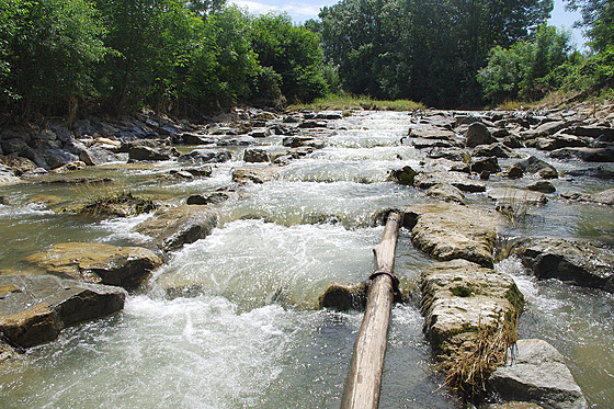 Revitalizovaná Veli�ka: p�echod pro vodní �ivo�ichy místo splavu