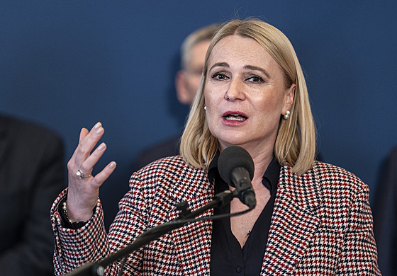 Tisková konference po pracovním setkání se zástupci obranného pr�myslu....