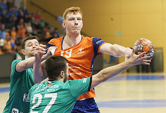 Momentka z extraligového utkání Plzn� proti Karviné.