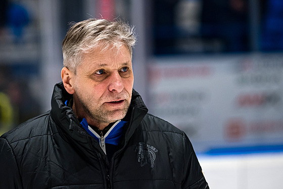 Kladno, 20. 2. 2025. Rytí�i Kladno - HC �koda Plze�. Josef Janda�, trenér Plzn�.