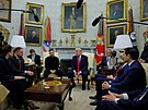 Sch�zka amerického prezidenta Donalda Trumpa a ukrajinského prezidenta...