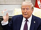 Americký prezident Donald Trump a britský premiér Keir Starmer p�i setkání v...