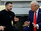 Schzka amerického prezidenta Donalda Trumpa a ukrajinského prezidenta...
