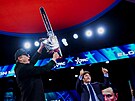 Elon Musk na konzervativní konferenci CPAC v Marylandu (20. února 2025)