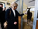 Prezident Petr Pavel s manelkou Evou navtívil Veterinární univerzitu v Brn....