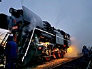 Lokomotiva 464.202 Rosni�ka na Mikulá�ské jízd� v Litomy�l (30. listopadu 2024)