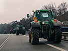 Traktory mc na protest na bval hranin pechod Hodonn/Hol. (27. nora...