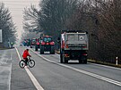 Traktory a dal technika mc na protest na bval hranin pechod...