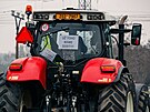 Traktory a dal technika mc na protest na bval hranin pechod...