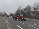 Traktory dojely k hraninmu pechodu v Nchod, dopravu pli nebrzdily. (27....
